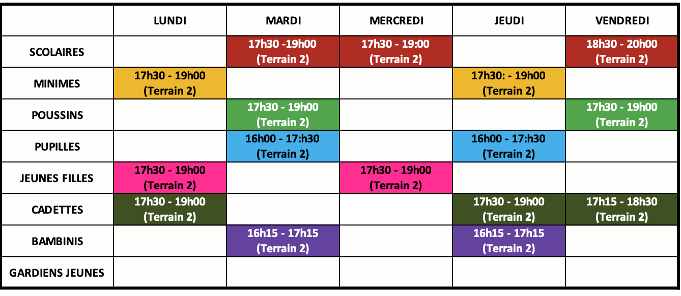 Weekplan Jeunes